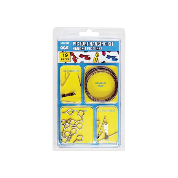 50920 Picture Hanging Kit, 10 to 30 lb