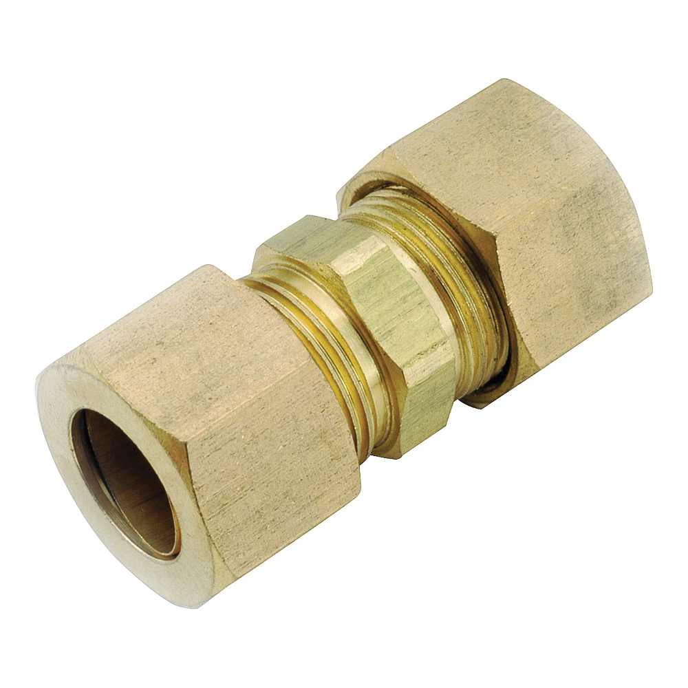 Anderson Metals 750062-14 Pipe Union, 7/8 in, Compression, Brass, 75 psi Pressure - 2