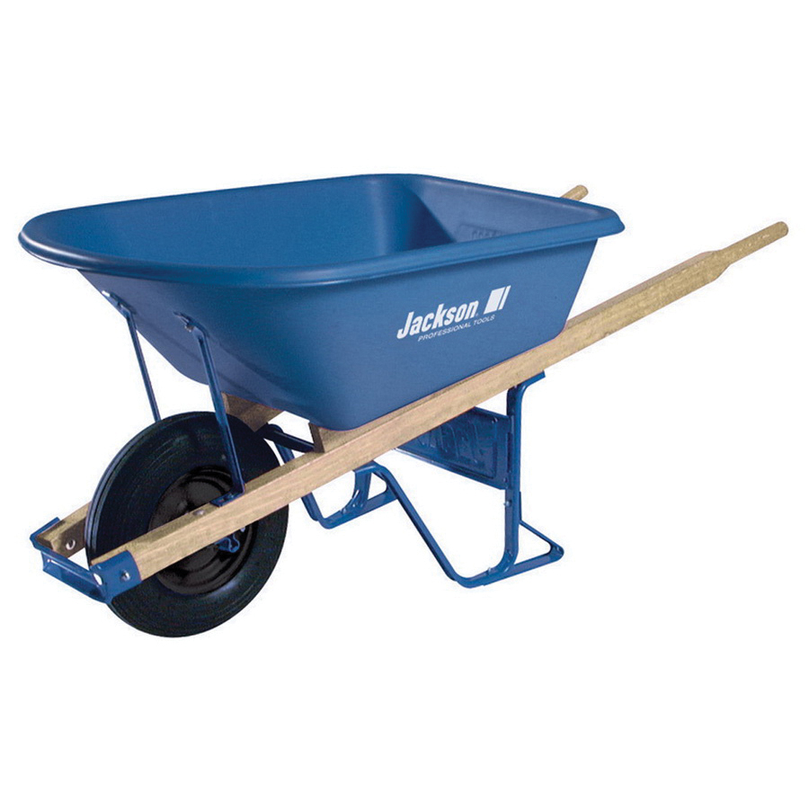 MP575FFBB Wheelbarrow, 5.75 cu-ft Volume, Steel, 1-Wheel, Flat Wheel, 16 in Wheel