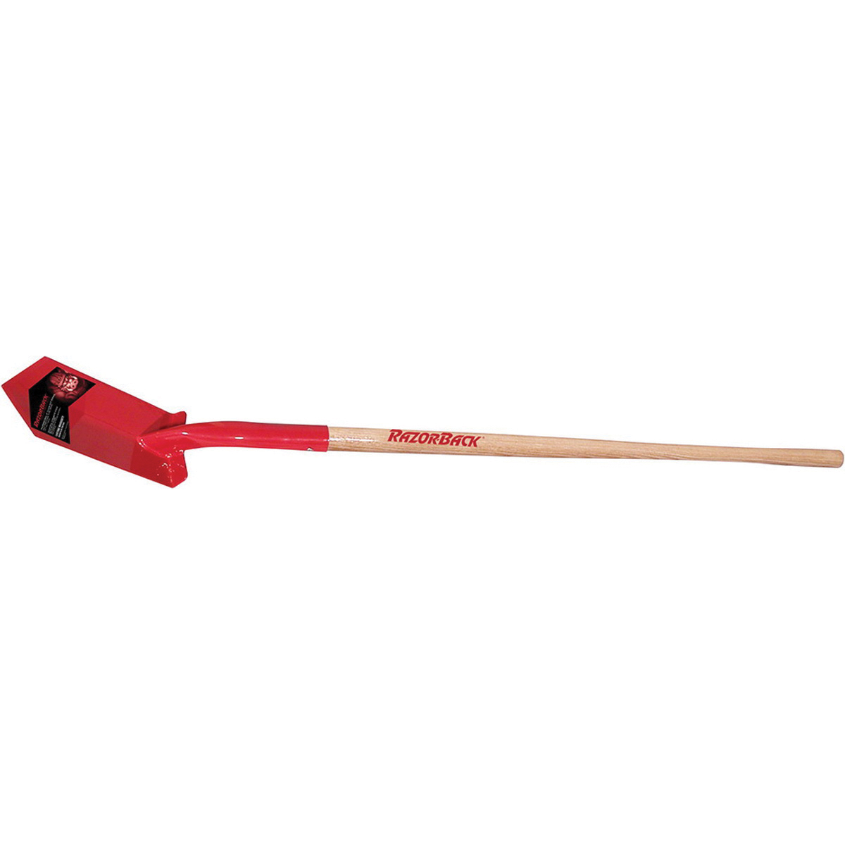 Razor-Back 47025 Trenching Shovel, 5 in W Blade, Steel Blade, Wood Handle, 48 in L Handle