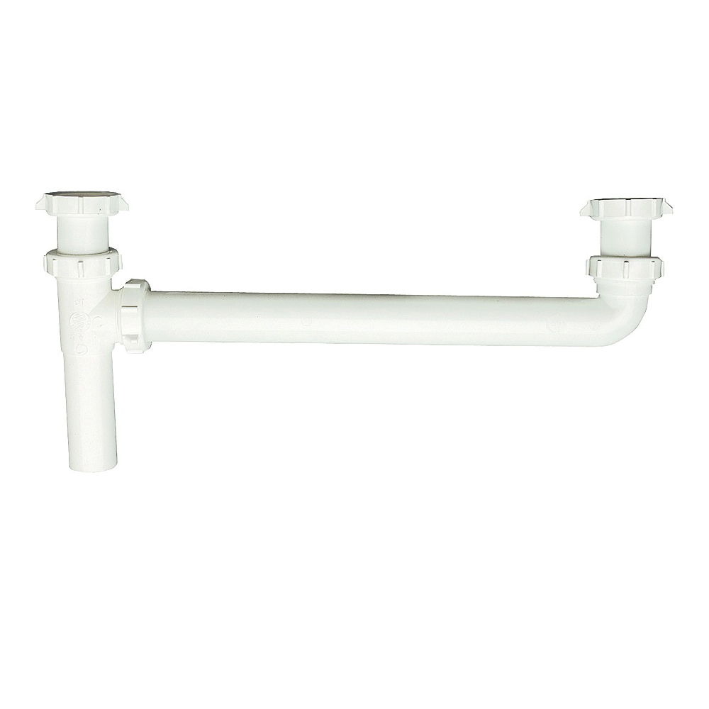 PP925W End Waste Outlet, 1-1/2 in, Slip, Plastic, White