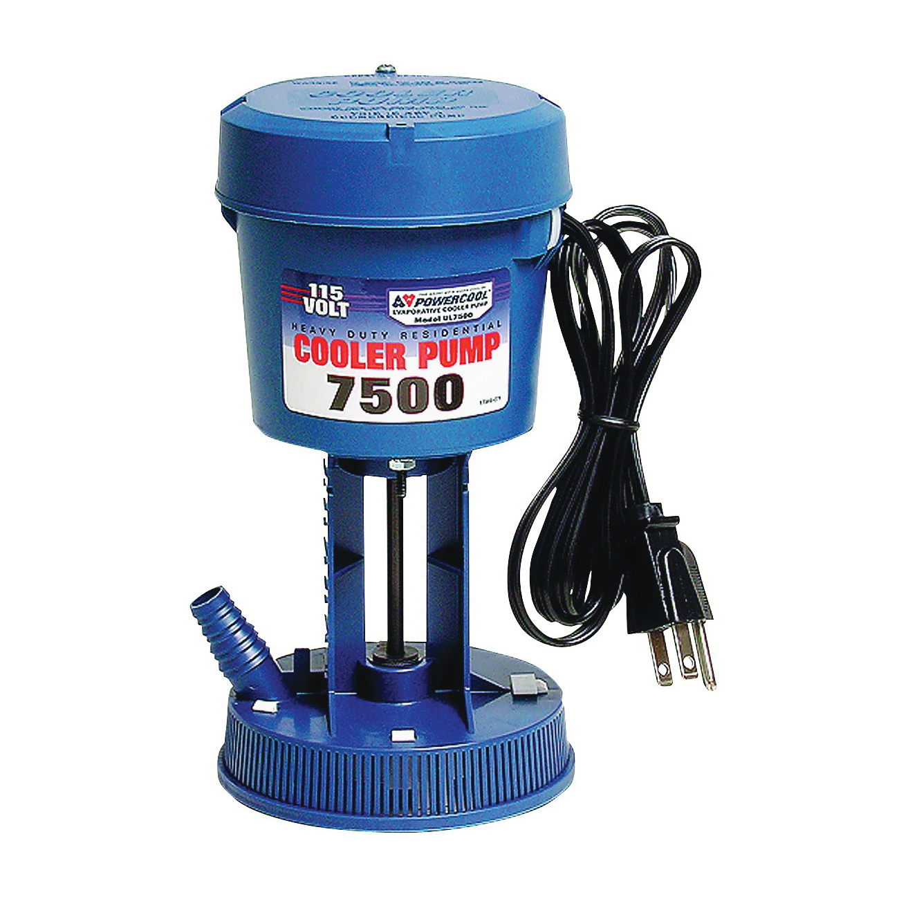 1175 Premium Pump, 0.166 hp, 1-Phase, 0.9 A, 115 V, 7500 cfm