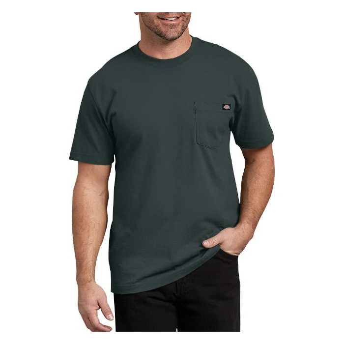 Dickies WS450-GH-M-R T-Shirt, M, Regular, Cotton, Hunter