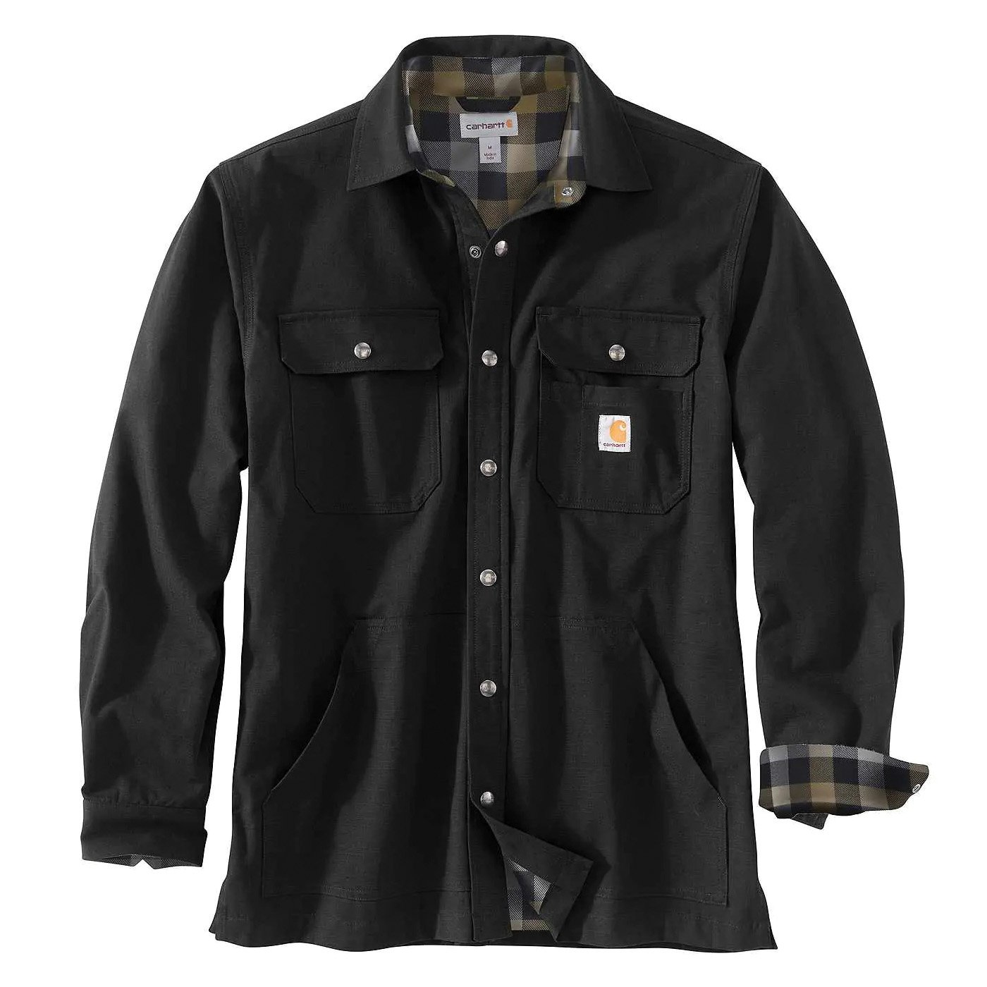 Weathered canvas hotsell shirt jacket carhartt