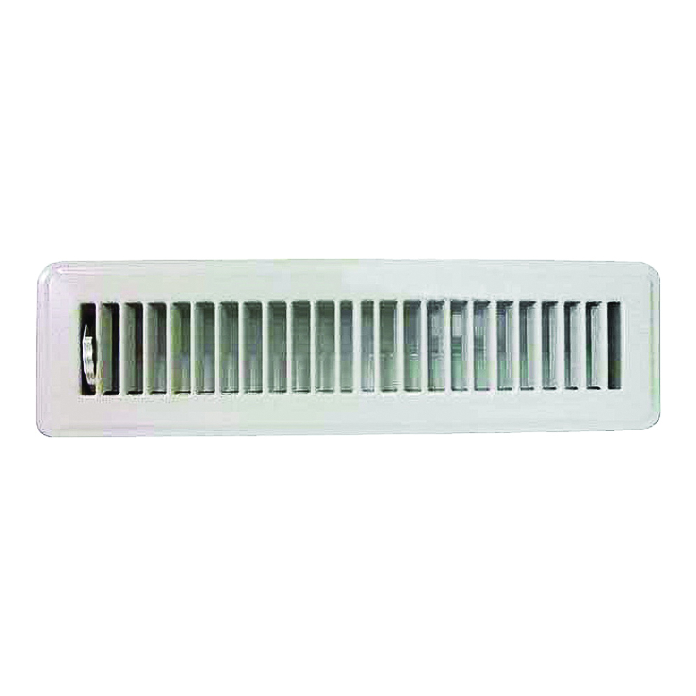 FR01-2X12W Floor Register, Steel, White