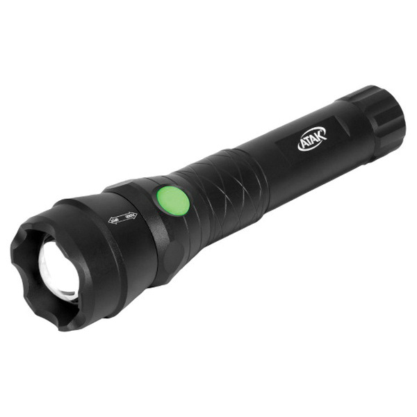 Performance Tool ATAK Pro-Focus Series 551 Rechargeable Flashlight, Black Anodized, 2200 mAh, Spot to Flood Beam