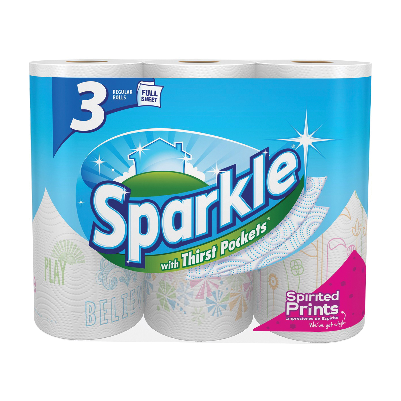 21734/21645 Paper Towel with Thirst Pocket Roll, 11 in L, 11 in W, 1-Ply