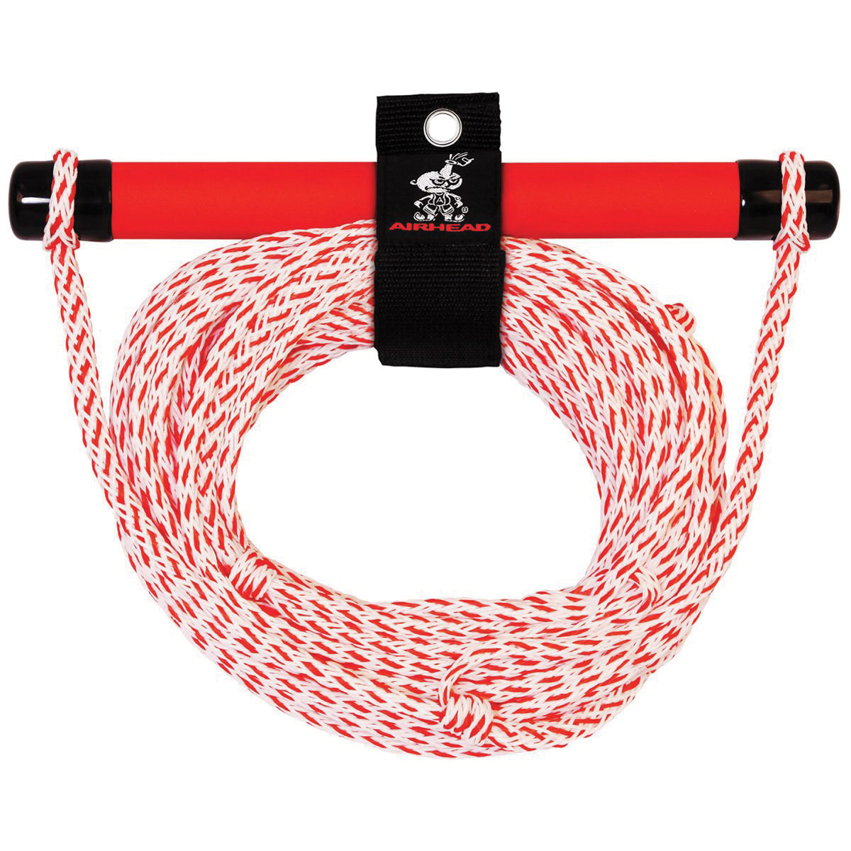 Airhead AHSR-1EVA Ski Rope, 1-Section, EVA Handle, Red/White