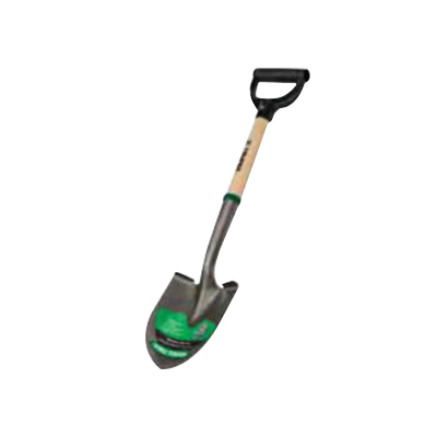 31196 Trunk Buddy Round Point Shovel, 16 ga, American Ash Handle, D-Style Handle