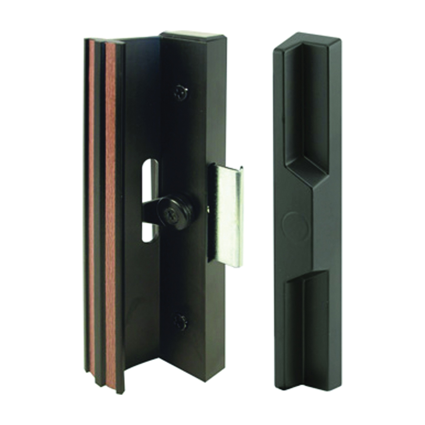 C 1106 Handleset, Aluminum, Black, For: 3/4 to 1-3/4 in THK Glass Sliding Doors