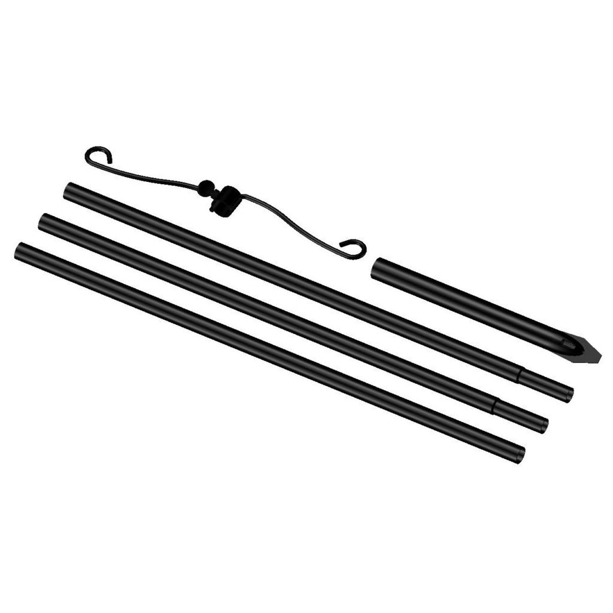 38128 Bird Feeder Pole, Steel, Powder-Coated