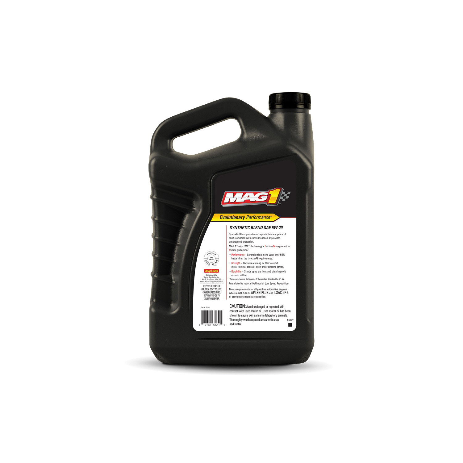 Synthetic Motor Oil, Mag 1, 5W-20, 5 qt - 1