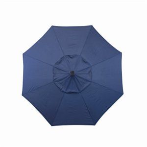 Four Seasons Courtyard ECO908DE-P04 Patio Market Umbrella, 99.21 in H, Steel Frame, Polyester Fabric, Navy Fabric