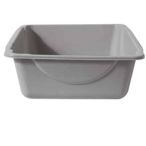 22183 Litter Pan, 15.3 in W, 18-1/2 in D, Plastic, Mouse Gray