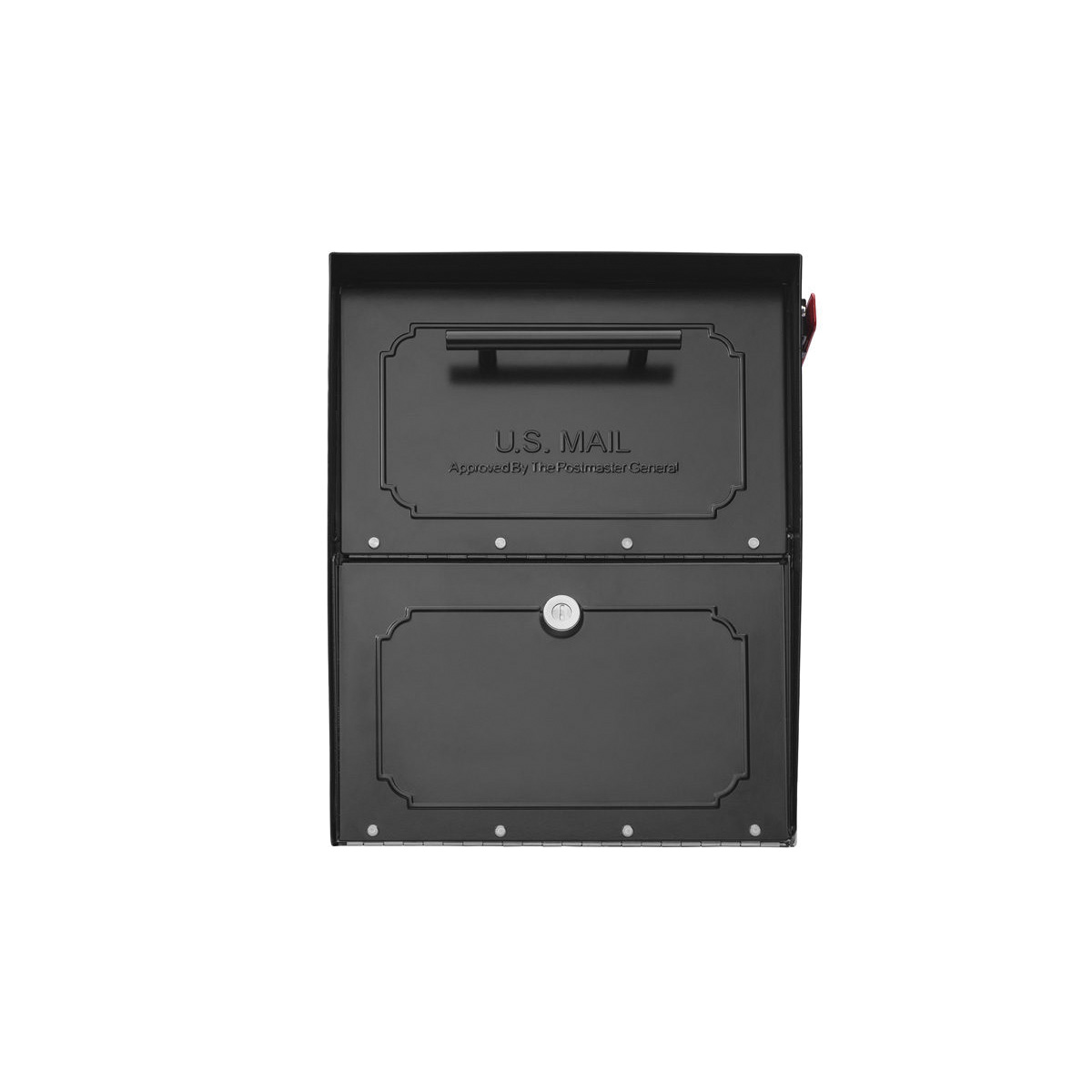 Architectural Mailboxes Oasis TriBolt Series 620020B-10 Mailbox, Steel, Powdered, 18 in W, 15 in H, Black