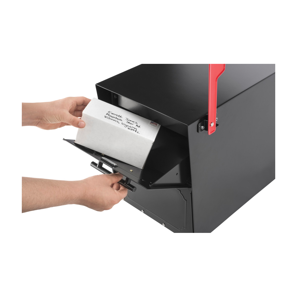 Architectural Mailboxes Oasis TriBolt Series 620020B-10 Mailbox, Steel, Powdered, 18 in W, 15 in H, Black