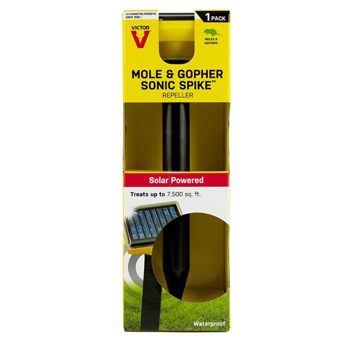 Victor M9014 Sonic Spike, 2.6 in L, Repels: Gophers, Moles - 2