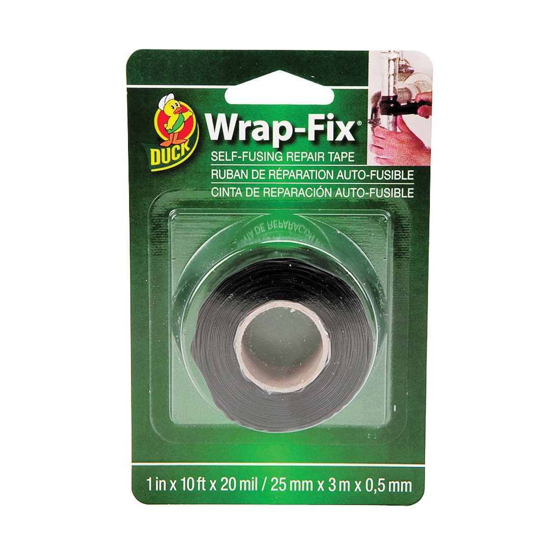 442055 Electrical Tape, 10 ft L, 1 in W, Black