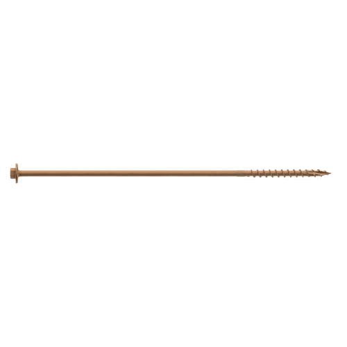 Strong-Drive SDWH191000DBR50 Screw, 10 in L, Large Washer Head, Hex Drive, Steel, 50/PK