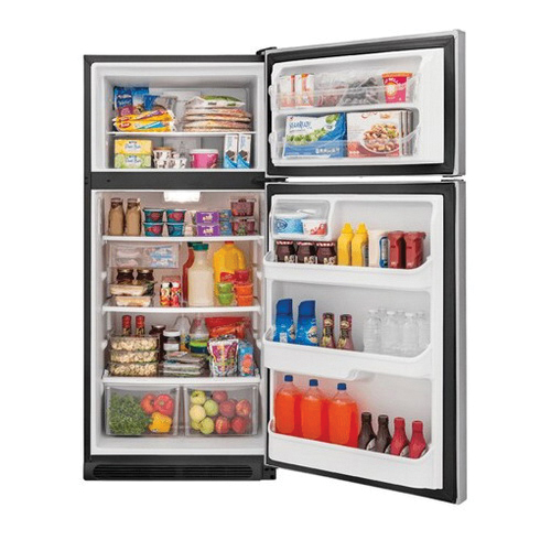 Frigidaire FFTR1830QS Freezer Refrigerator, 18 cu-ft Overall, 14.1 cu-ft Refrigerator, 3.9 cu-ft Freezer, 2 -Door - 4