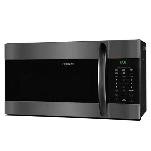Frigidaire FGMV176NTD Over-the-Range Microwave, 1.7 cu-ft Capacity, 1000 W, Stainless Steel, Black - 5