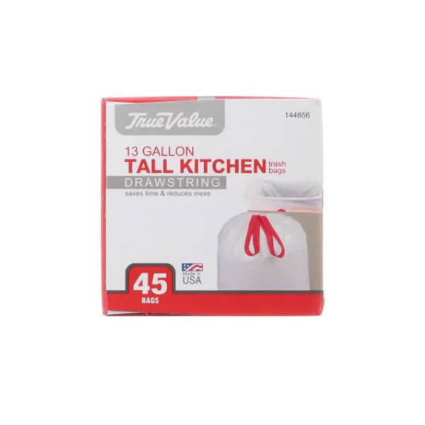 True Value 13 gal Tall Kitchen Trash Bags