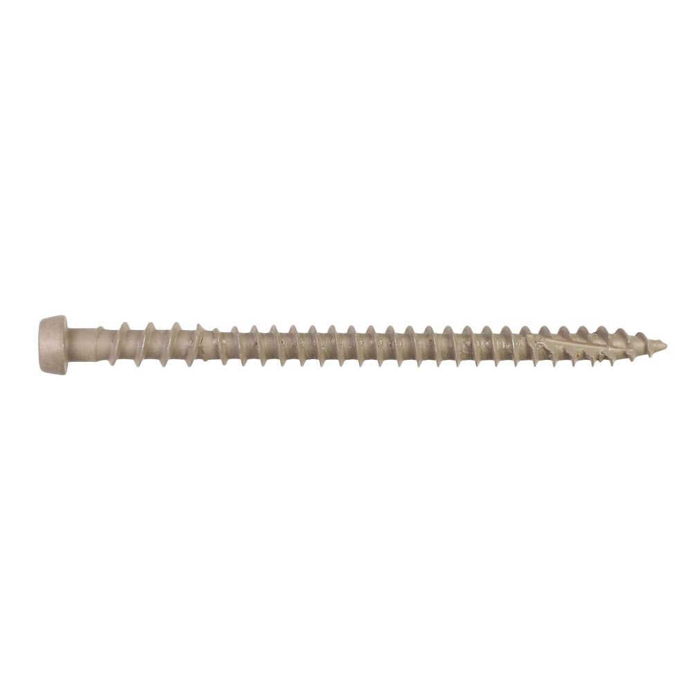 Deck-Drive DCU234GR01MB Deck Cap Screw, #10 Thread, 2-3/4 in L, Tri-Lobe Thread, 6-Lobe, Torx Drive, 1750/PK