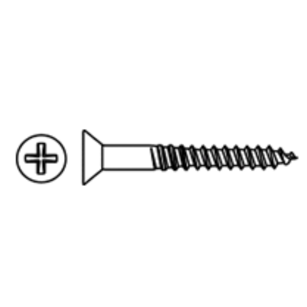 Grattan C76051 Wood Screw, #8 Thread, Gimlet Point, 100 ...