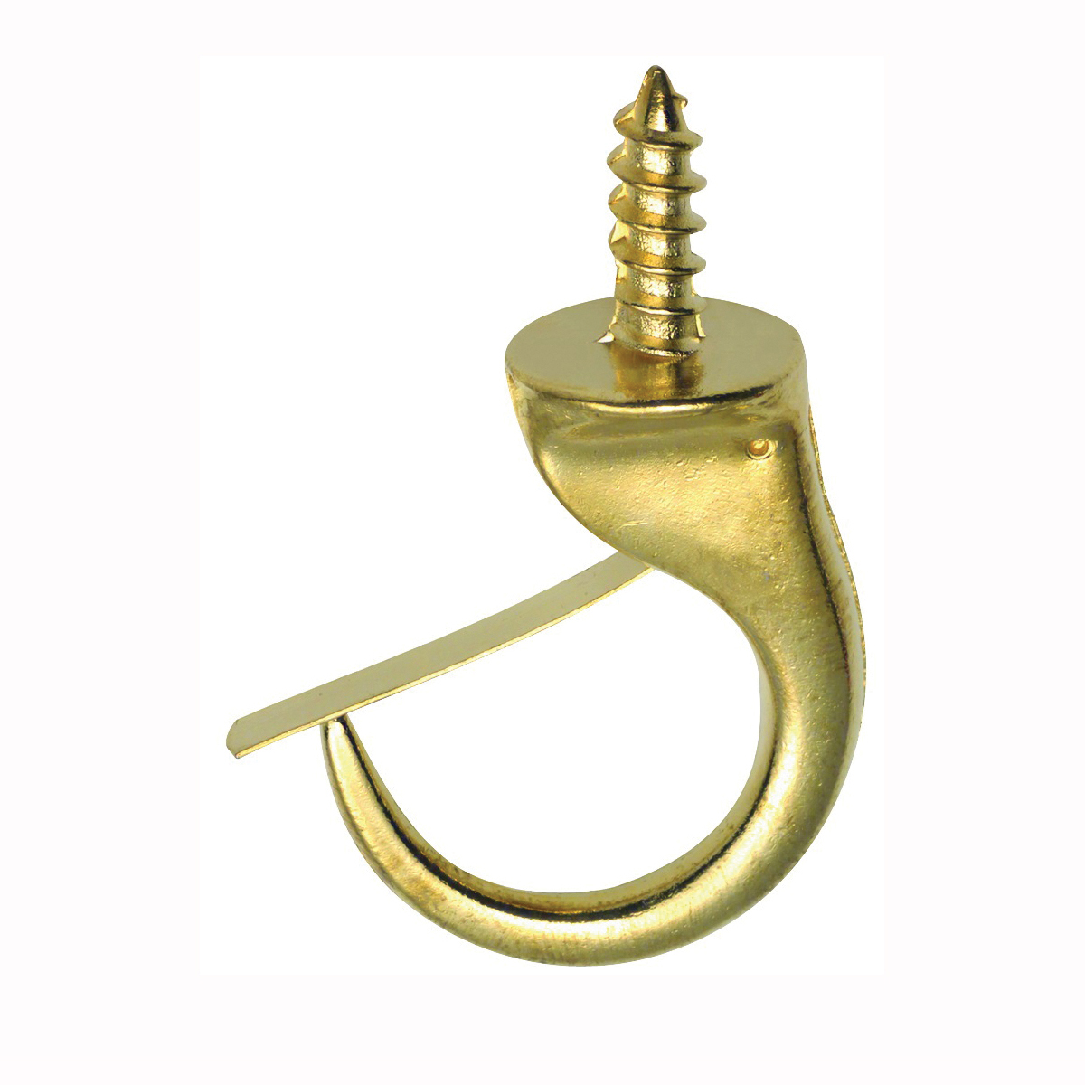 50361 Mug Hook, 1-1/4 in L, Brass