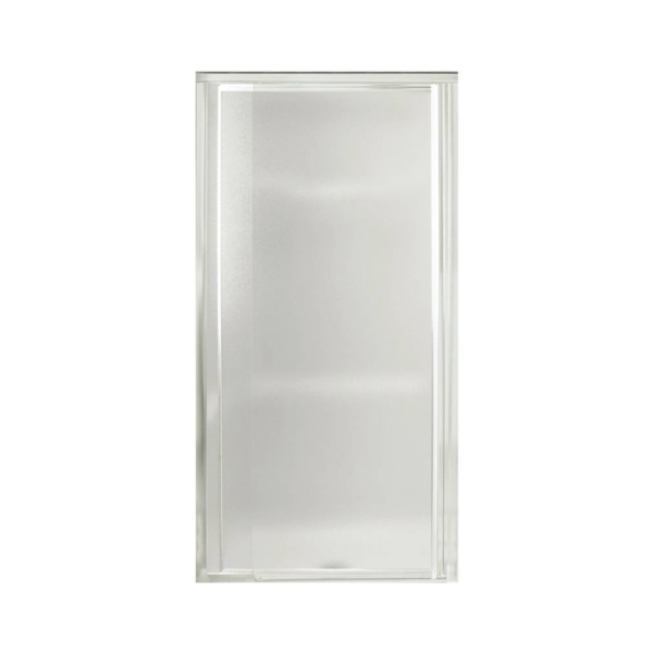 1500D-31S Shower Door, Tempered Glass, Textured Glass, Framed Frame, Aluminum Frame