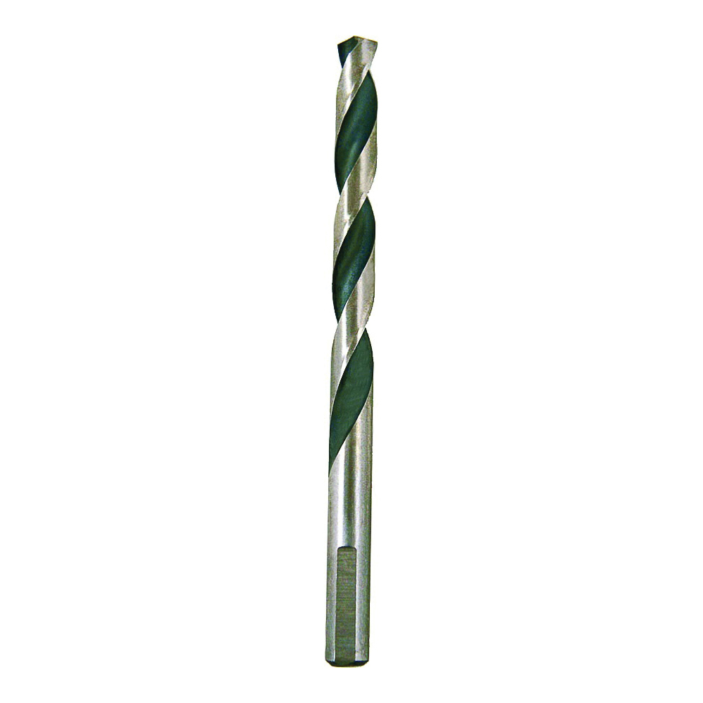 289401OR Jobber Drill Bit, 15/32 in Dia, 5-3/4 in OAL, 3-Flat, Reduced Shank