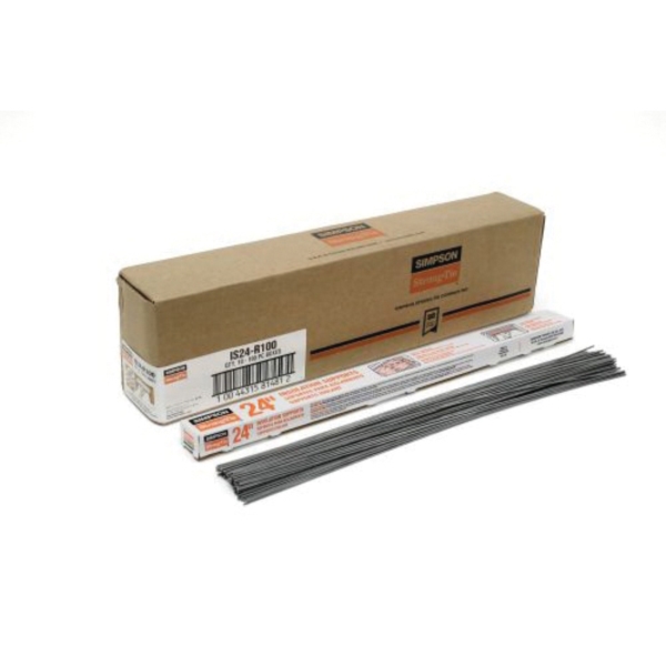 Simpson Strong-Tie IS24-R100BOX Insulation Support, 23-1/2 in OAL, Carbon Steel