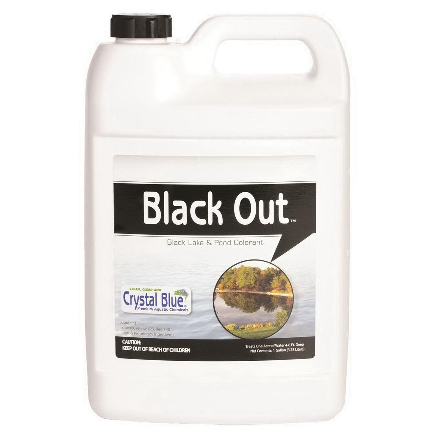 Sanco Black Out 00311 Pond Dye, Liquid, 1 gal