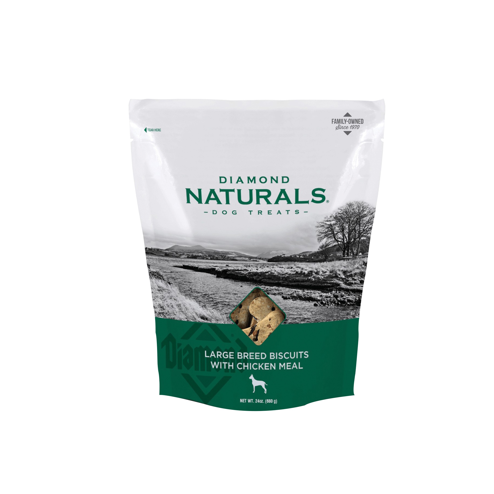 Diamond Naturals DI9066 Dog Biscuit L Breed Crunchy Ch