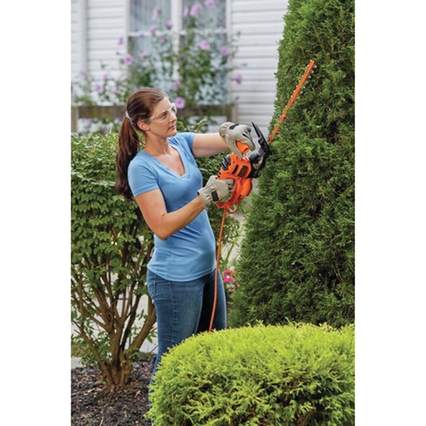 Black+Decker BEHT100 Electric Hedge Trimmer, 3 A, 120 V, 5/8 in Cutting Capacity, 16 in Blade, T-Shaped Handle - 4
