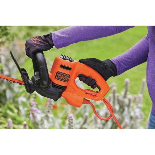 Black+Decker BEHT200 Electric Hedge Trimmer, 3.5 A, 120 V, 5/8 in Cutting Capacity, 18 in Blade, Wrap-Around Handle - 3