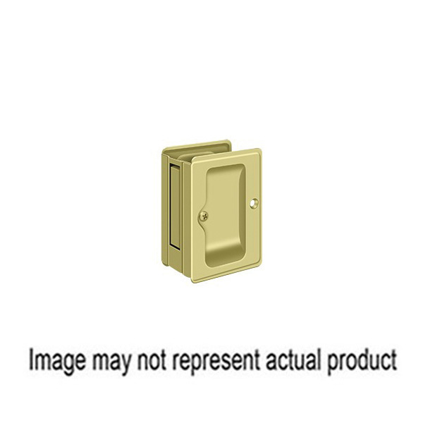 Deltana SDPA325U10B Passage Pocket Door Lock, Left, Reversible, Right Hand, Brass, Oil-Rubbed Bronze
