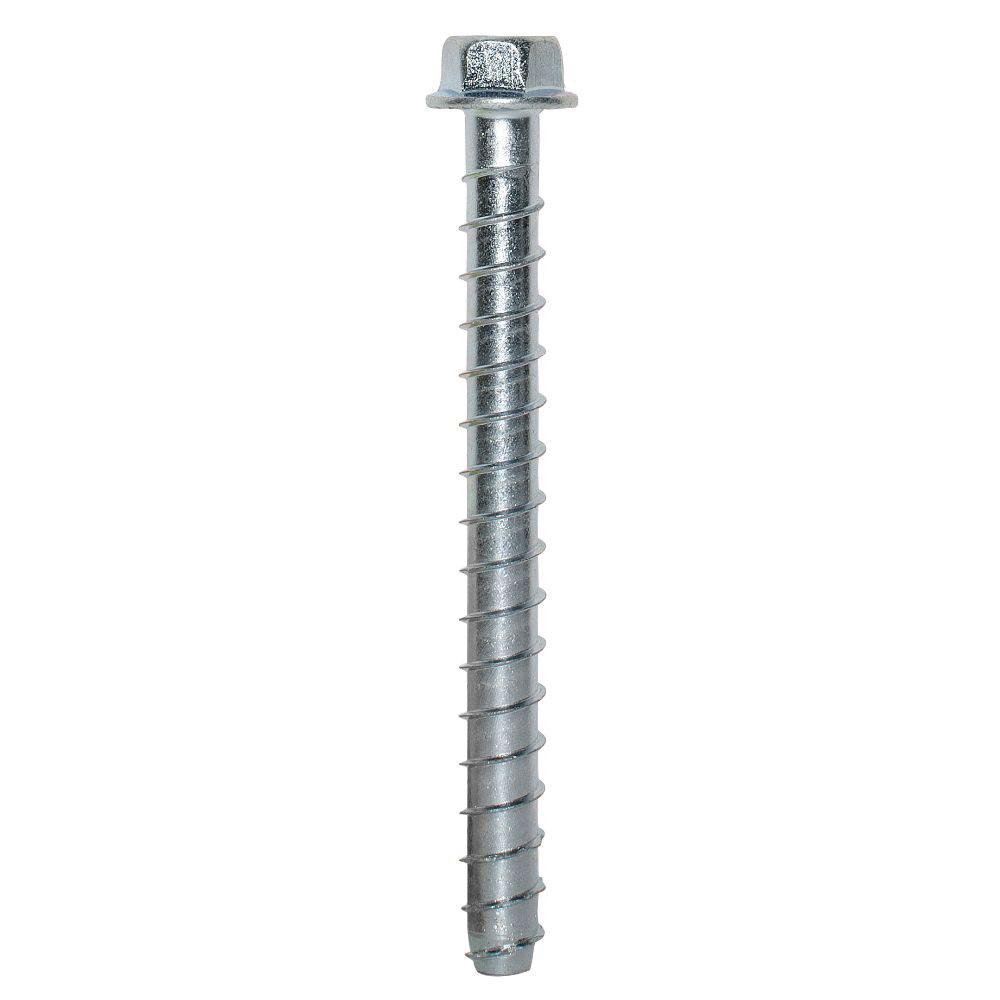 Simpson Strong-Tie Titen HD Series THD50500H Screw Anchor, 1/2 in Dia, 5 in L, Carbon Steel, Zinc, Hex Head, 20/PK