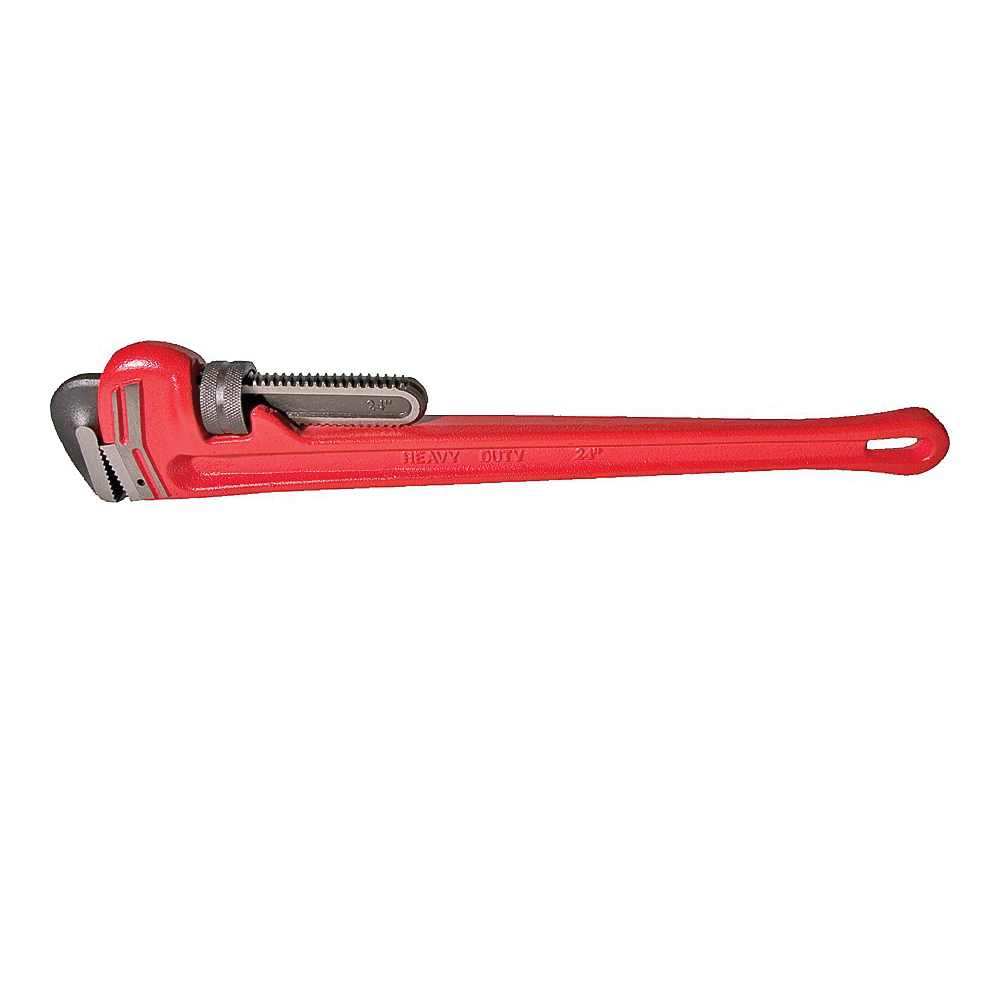 02824 Pipe Wrench, 3 in Jaw, 24 in L, Straight Jaw, Iron, Epoxy-Coated