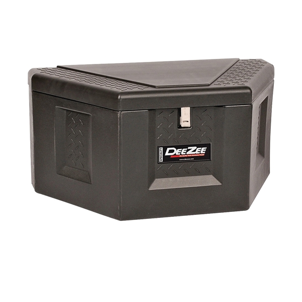 DEE ZEE DZ91717P Trailer Box, 6.4 cu-ft, 39 in Back x 27 in Front L, 39 in W, 27 in H, Poly, Black - 5