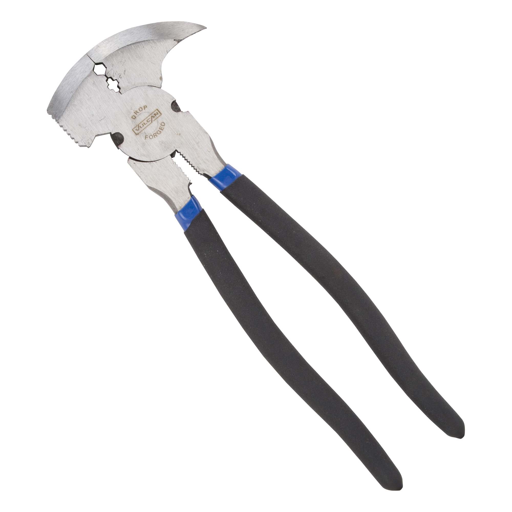 PC990-01 Fencing Plier, 2.3 mm Cutting Capacity, 10 in OAL, 1 in L Jaw, 3-1/8 in W Jaw, Carbon Steel Jaw