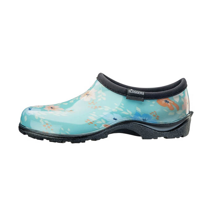 Sloggers 5120FFNTQ-06 Rain and Garden Boots, 6, Floral Fun, Turquoise - 2