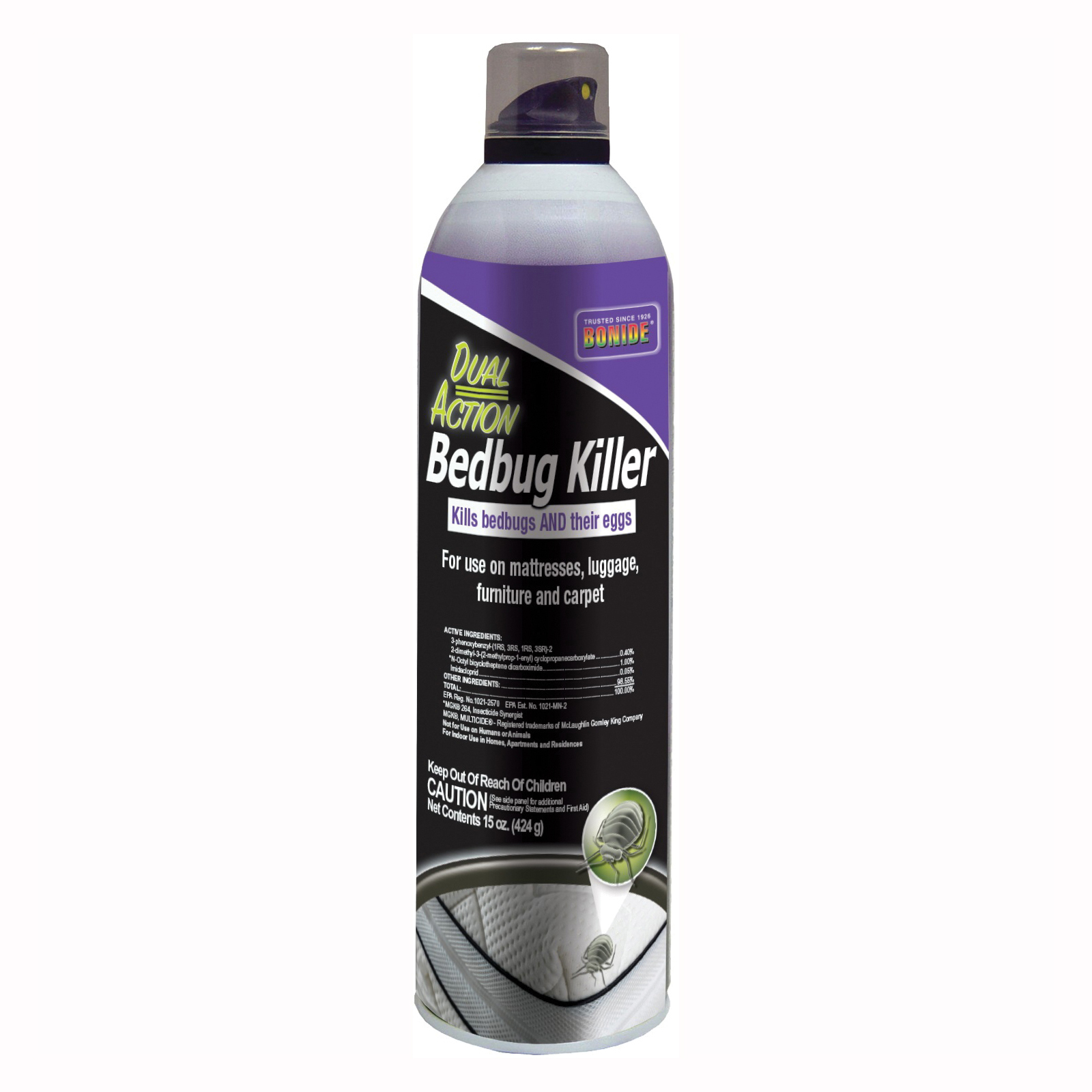 5710 Bedbug Killer, Liquid, Spray Application, 12 to 15 oz