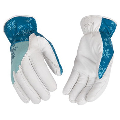 103HKW S Gloves, Women's, S, Angled Wing Thumb, Easy-On Cuff, Polyester/Spandex, Blue