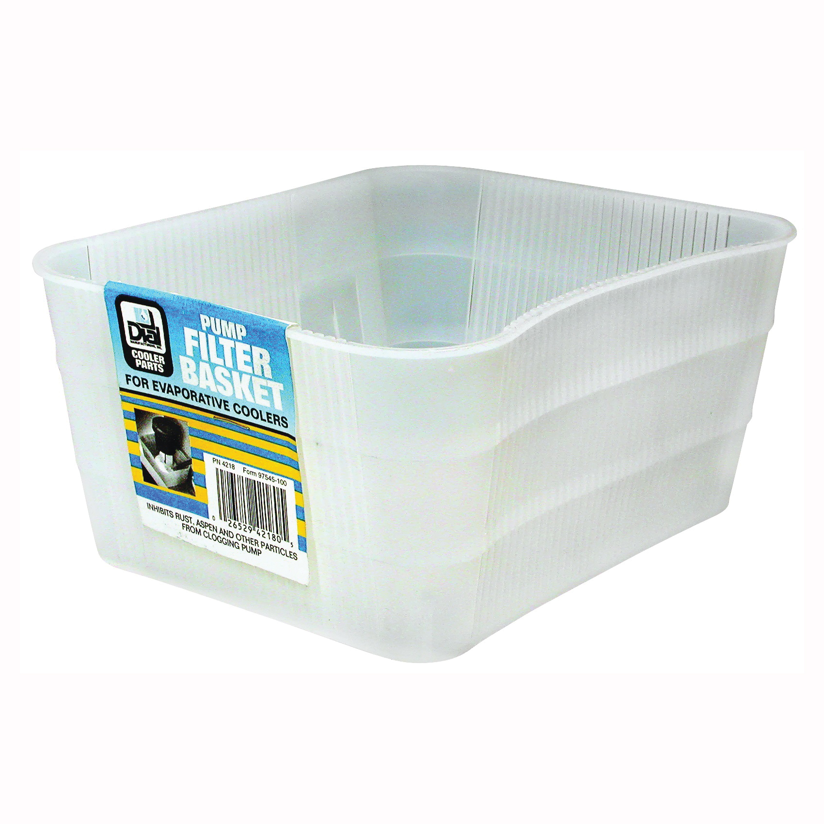 4218 Pump Basket, Heavy-Duty, Polyethylene, For: Evaporative Cooler Purge Systems