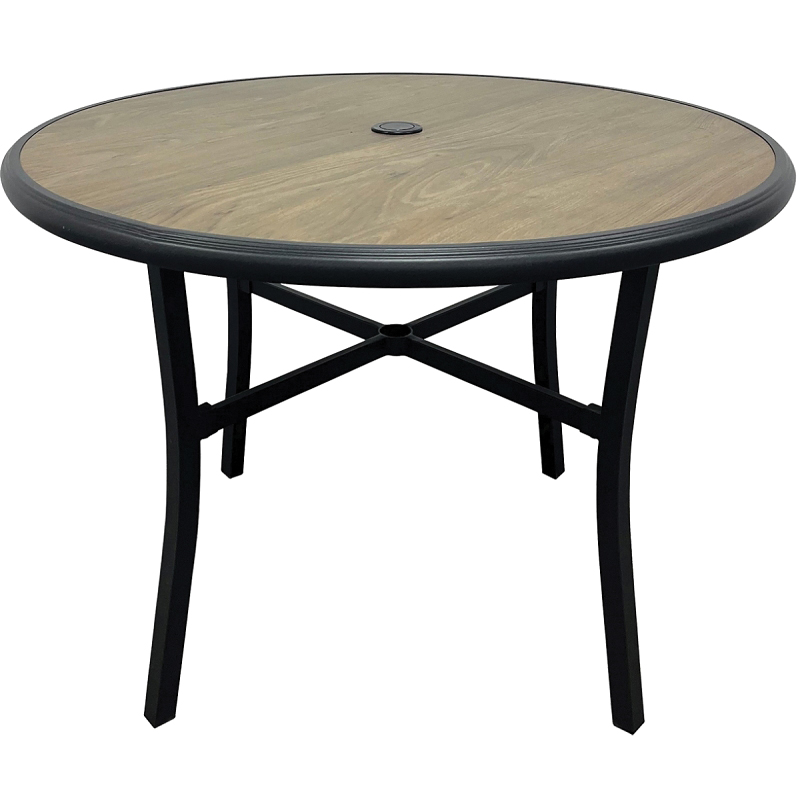 H23S7407A Dining Table, 39.76 in W, 39.76 in D, 27.95 in H, Steel Frame, Round Table, Steel Table