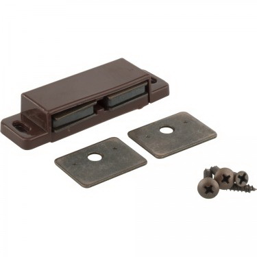 KFCMD-A-BR2 Door Catch, Plastic, Brass, 2/PK