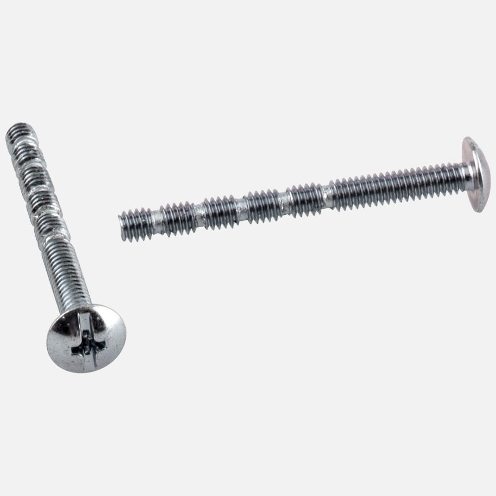 KFFBR-A-ZN20 Screw, 8/32 in Thread, 1-3/4 in L, Steel, Zinc
