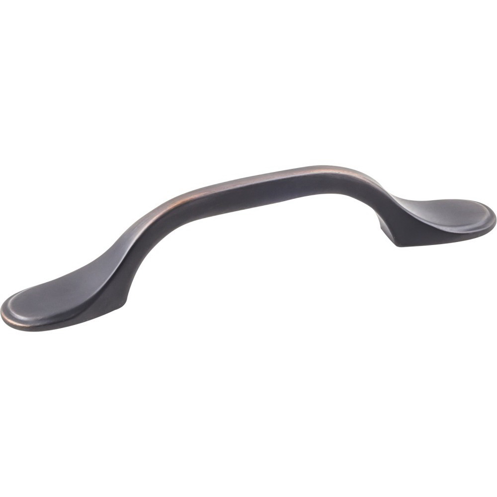 Hardware Resources K9973BORB-8 Cabinet Pull, Brushed Oil-Rubbed Bronze, 5 in L Handle, 15/16 in H Handle, Zinc, 8/PK