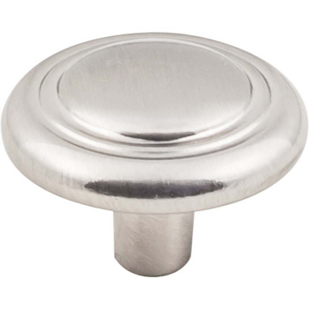 K236SN-4 Cabinet Knob, Traditional, 1-1/4 in Dia, Zinc, Satin Nickel, 4/PK